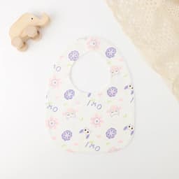 INSULAR Cotton Baby Bibs Reusable Saliva Towel Good Absorption Soft 100% Cotton Gauze Cartoon Print Adjustable Baby Feeding Bibs