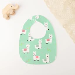 INSULAR Cotton Baby Bibs Reusable Saliva Towel Good Absorption Soft 100% Cotton Gauze Cartoon Print Adjustable Baby Feeding Bibs