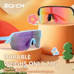 SCVCN Kids Sunglasses Sports Cycling Boys Girls Outdoor Bike Eyewear Child Camping Goggles MTB Fishing Bicycle Glasses UV400