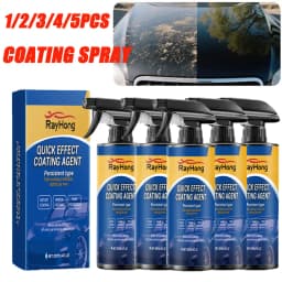 1-5PCS Car Nano Coating Spray Auto Quick-Dry Coating Hydrophobic Protection Polishing Maintenance Renewal Agent Accessories