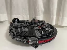 Movie Themed Black Spaceship VehicleModel Desktop Home Ornament, Perfect Holiday & Birthday Gift for Sci-Fi Fans and Collectors