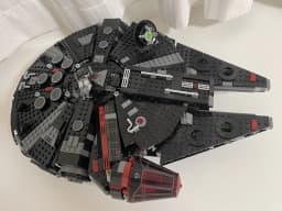 Movie Themed Black Spaceship VehicleModel Desktop Home Ornament, Perfect Holiday & Birthday Gift for Sci-Fi Fans and Collectors