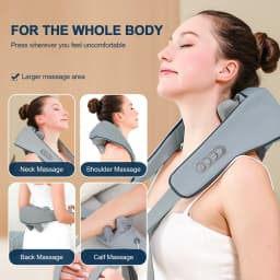 20W Wireless Trapezius Massager Neck And Shoulder Kneading Massager Neck And Back Massager Shawl Neck Cervical masajeador