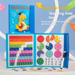 Magnetic Fraction Puzzles for Math Mastery Montessori Enlightenment with Fun Arithmetic Teaching Aid Cognitive Educational Toys