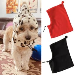 Fleece High Neck Dog Hat Winter Pet Accessories for Dogs Cats Windproof Warm Leopard Puppy Headgear Gorro Para Perro