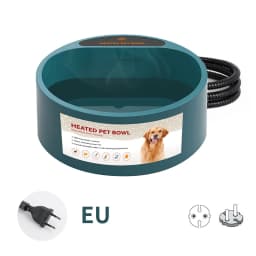 Dog Heated Water Bowl Pet Thermostatic Dog Bowl for Cats Dogs Chicken Birds Outdoor Winter Dog Bowl 2.2L Water Bottle