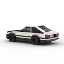 InhawBrick Speed Racing Sport Vehicle Racer AE86 White Car Building Block Adults Brick Sets Model Toys for Children
