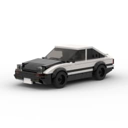 InhawBrick Speed Racing Sport Vehicle Racer AE86 White Car Building Block Adults Brick Sets Model Toys for Children