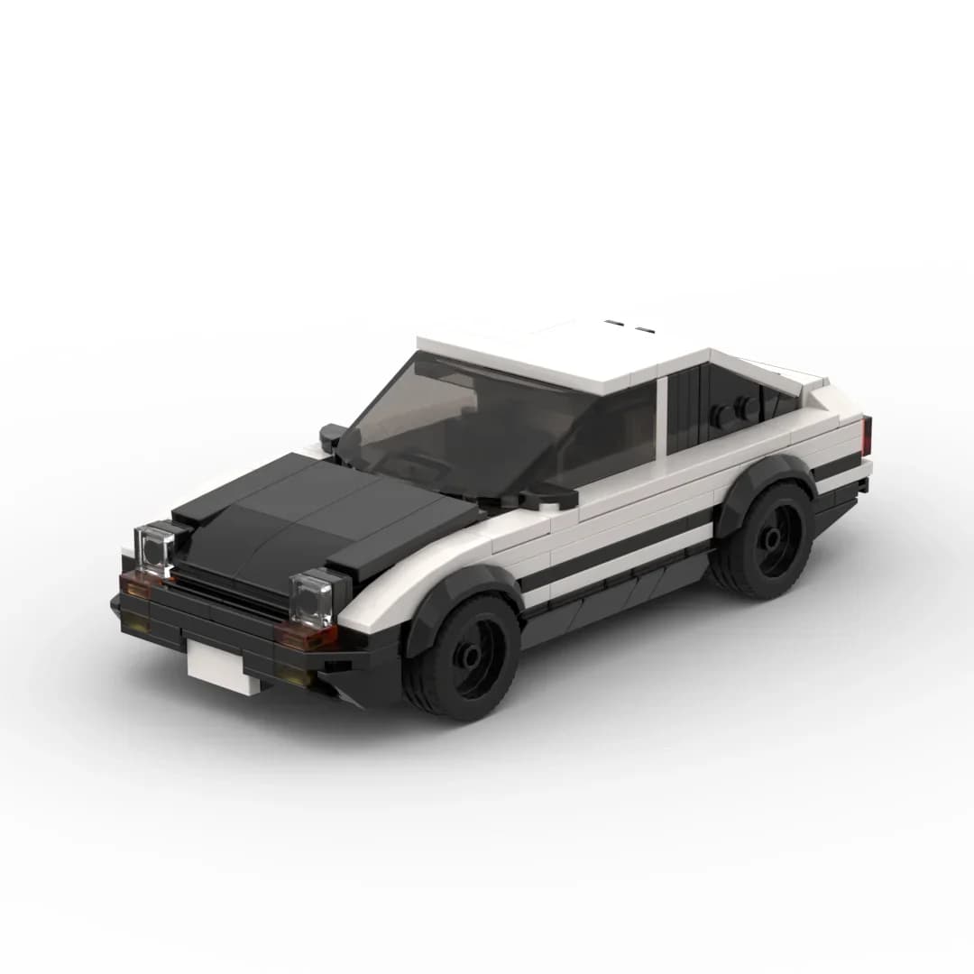 InhawBrick Speed Racing Sport Vehicle Racer AE86 White Car Building Block Adults Brick Sets Model Toys for Children