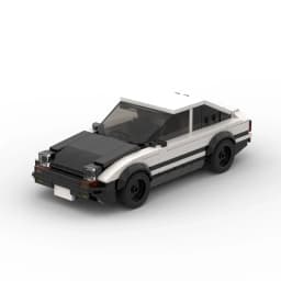 InhawBrick Speed Racing Sport Vehicle Racer AE86 White Car Building Block Adults Brick Sets Model Toys for Children