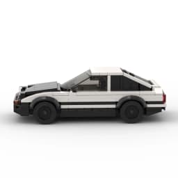 InhawBrick Speed Racing Sport Vehicle Racer AE86 White Car Building Block Adults Brick Sets Model Toys for Children