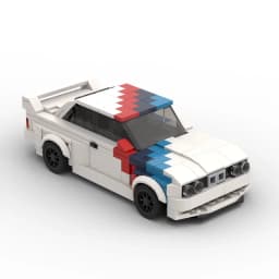 Moc Speed E30 M3 Racer Cars City Sports Vehicle Building Blocks Creative Garage Toys for Boys Classic