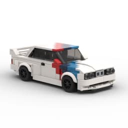 Moc Speed E30 M3 Racer Cars City Sports Vehicle Building Blocks Creative Garage Toys for Boys Classic