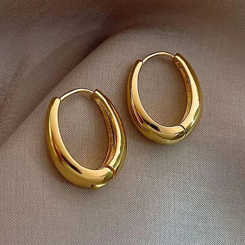 KOTiK 2024 Hot Sale Fashion Metal Drop Earrings for Woman Vintage Hoop Earring Trend Classic Party Wedding Pendant Jewelry Gift