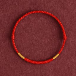 Lucky Red Rope Bracelet Women Men Couple Bangles Lucky Clover Bracelet Adjustable Handmade DIY Friendship Gift