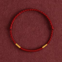 Lucky Red Rope Bracelet Women Men Couple Bangles Lucky Clover Bracelet Adjustable Handmade DIY Friendship Gift