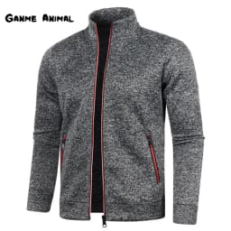 Spring Men's Turn-down Collar Sweatshirt Zipper Stand Collar Pullovers Man Sweatshirts Man Zippers Sweater Coats