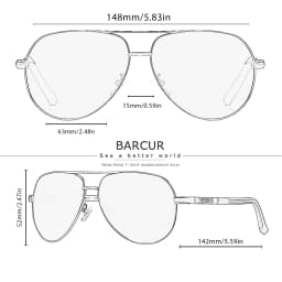 BARCUR Fashion Glasses Hot Style Men sunglasses Polarized UV400 Protection Driving Sun Glass Male Oculos De Sol