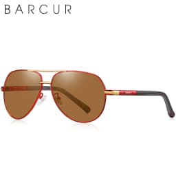 BARCUR Fashion Glasses Hot Style Men sunglasses Polarized UV400 Protection Driving Sun Glass Male Oculos De Sol