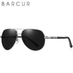 BARCUR Fashion Glasses Hot Style Men sunglasses Polarized UV400 Protection Driving Sun Glass Male Oculos De Sol