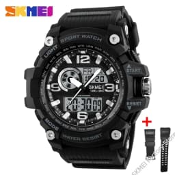 SKMEI 1283 Military Digital Quartz Watch for Men Waterproof Sport Mens Electronic Shockproof Wristwatches LED Clock 1637 Reloj