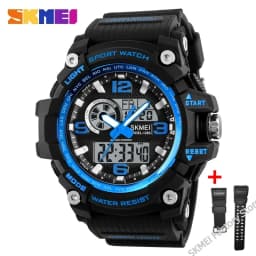 SKMEI 1283 Military Digital Quartz Watch for Men Waterproof Sport Mens Electronic Shockproof Wristwatches LED Clock 1637 Reloj