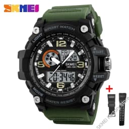 SKMEI 1283 Military Digital Quartz Watch for Men Waterproof Sport Mens Electronic Shockproof Wristwatches LED Clock 1637 Reloj