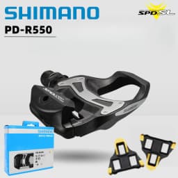 SHIMANO PD-R550 Racing Pedals - Ultra-Light Single Sided for Road Bikes