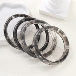 4 Pcs Bohemia Resin Bracelet Set For Women Fashion Beach Vacation Bangle Stackable Lightweight Jewelry For Party Daily Wear Gift