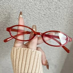 Japanese Korean Small Oval Frame Glasses Women Retro Harajuku Eyeglasses Clear Spectacle Blue Light Blocking Eyewears