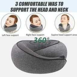 Portable U-shaped Travel Pillow Memory Foam Snail Pillow Travel Neck Support Neck Pillow Adjustable Soft Noon Break Pillows