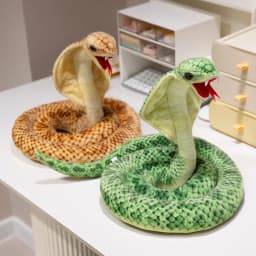 Simulation Cobra Plush Toy Golden Dot Indian Cobr Stuffed Animals Snake Plush Grey Funny Spoof Joke Toys Home Decor