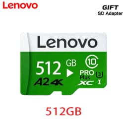 Lenovo Memory Card High Endurance Video Monitoring TF Card 64GB 128GB 512GB Golden Micro TF SD Card For SmartPhone Camera Drones