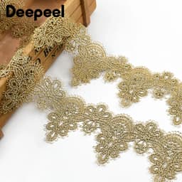 2/5/10Yards 5.8cm Embroidery Lace Ribbon Wedding Dress Laces Trim Garment Decoration Fabric Tape DIY Craft Sewing Accessories