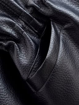 TFAFXY Women Leather Jacket Black Long Sleeve Zippers Pocket Stand Collar Female Coat 2026 Spring Autumn Lady New Outwear Y2K