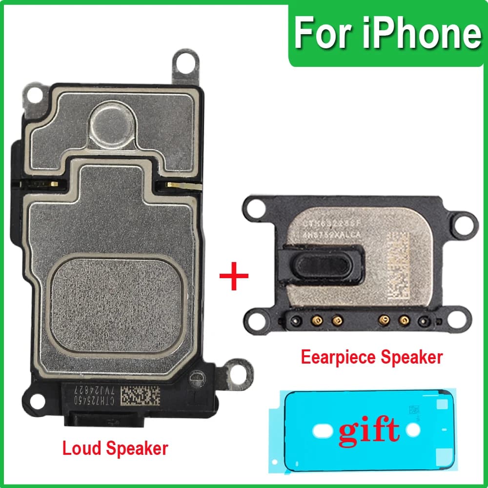 Loudspeaker + Earpiece Speaker For Iphone SE 7 8 PLUS X XR XS 11 12 13 Pro MAX Lound Speaker Ringer Inner Buzzer Flex Cable