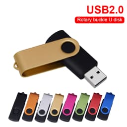 USB 32GB Flash Drive 16GB Memory Stick Metal Jump Drive Swivel Pendrive Portable 64 128 GB Cle USB 2.0 Pen Drives