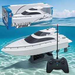 High-Speed RC Boat Toy for Boys Waterproof Electric Mini Ship Model Powerful Remote Control Sailing Ship for Adult Water Play