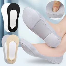 Women Boat Sock Plantar Fasciitis Shoes Insole Socks Insoles for Feet Shock Absorbing Shoe Sole Invisible Non Slip Shoe Pads