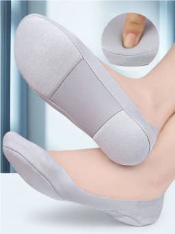 Women Boat Sock Plantar Fasciitis Shoes Insole Socks Insoles for Feet Shock Absorbing Shoe Sole Invisible Non Slip Shoe Pads