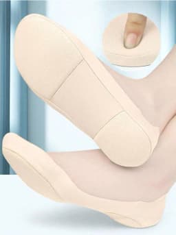 Women Boat Sock Plantar Fasciitis Shoes Insole Socks Insoles for Feet Shock Absorbing Shoe Sole Invisible Non Slip Shoe Pads