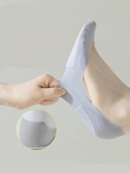 Women Boat Sock Plantar Fasciitis Shoes Insole Socks Insoles for Feet Shock Absorbing Shoe Sole Invisible Non Slip Shoe Pads