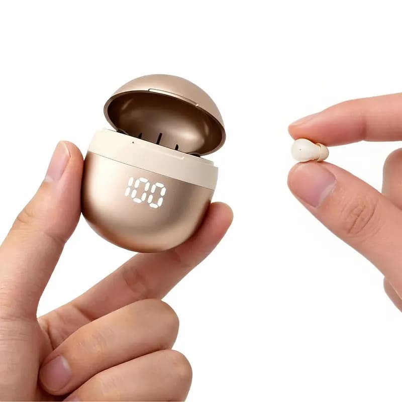 Small Wireless Bluetooth Headphones, Side Sleeping Not Pressing Ear And Sports Invisible In Ear Noise Cancelling Earphones, Low Latency, Long Battery Life HiFi Bass 6D Sound Effect Sleep Earbuds For Android IOS, Surprise Birthday Gift