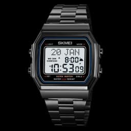 SKMEI 2113 Mens Prayer Azan Compass Alarm Hijri Islamic Digital Wristwatches New Back Light Display Stopwatch Sports Watches