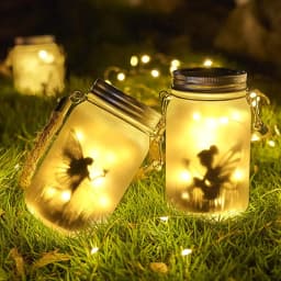 Solar Mason Jar Light Solar Lantern Fairy Lights Waterproof IP65 Hanging Standing Solar Lamp Garden Ornament for Patio Lawn