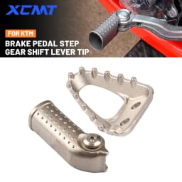 For KTM EXC 300 2017-2025 EXC250 EXCF 350 EXC 450 SX125 SXF 250 SXF450 XCW 300 Stainless Steel Brake Pedal Plate Shift Lever Tip
