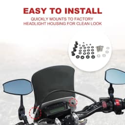 For Suzuki DR650 DRZ400S DRZ400SM Honda CRF250L Yamaha WR450F Motorcycle Windscreens Deflectors Windshield Deflector Protector