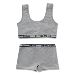Teenager Girls Lingerie Underwear Sets Kids Students Sports Training Bras Vest+Panties Young Children Puberty Brassiere Panties