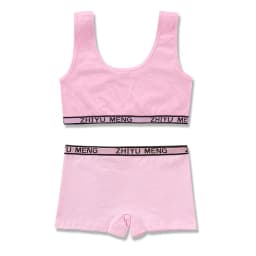 Teenager Girls Lingerie Underwear Sets Kids Students Sports Training Bras Vest+Panties Young Children Puberty Brassiere Panties