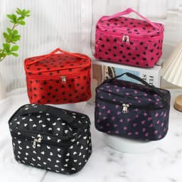 Dot Makeup Bag Travel Portable Large Capacity Toiletry Organizer Storage Box Carry On Waterproof Handbag Cosmetic Bag Wash Bag